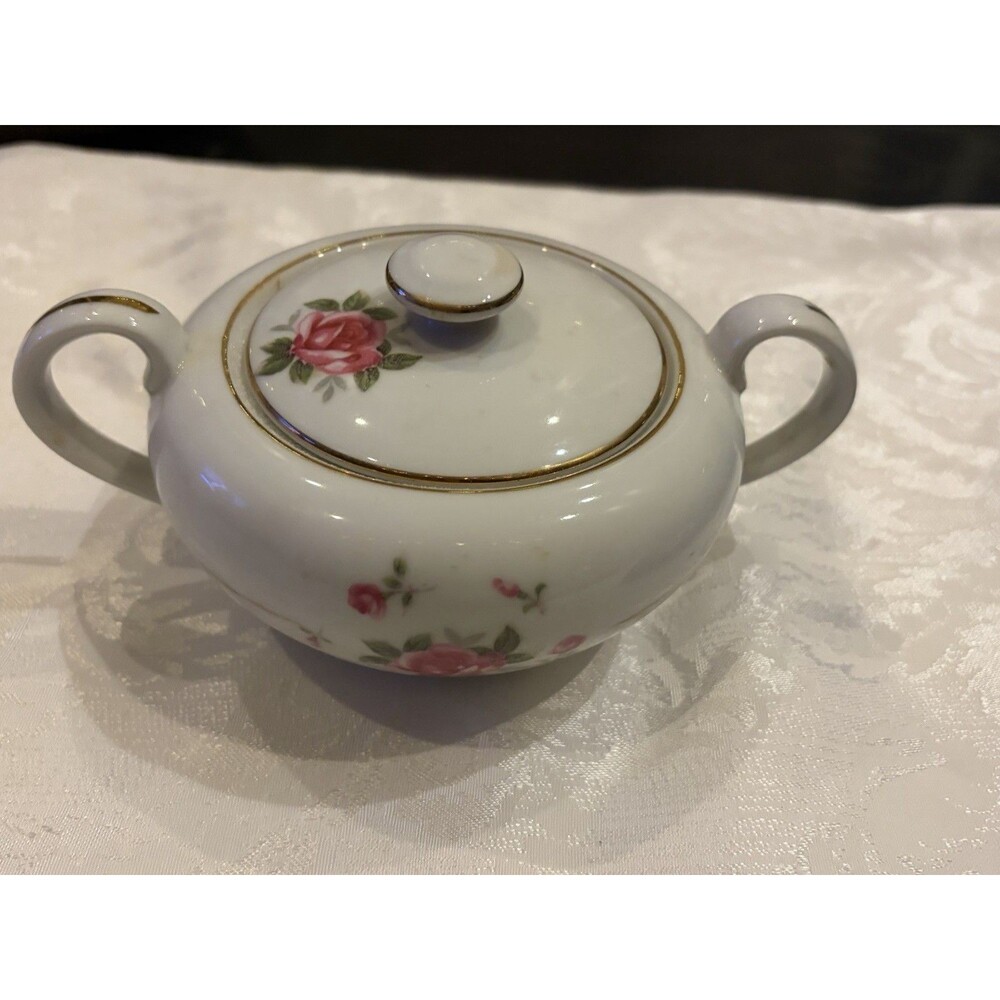 Fine China, Japan Gemini Rose sugar bowl